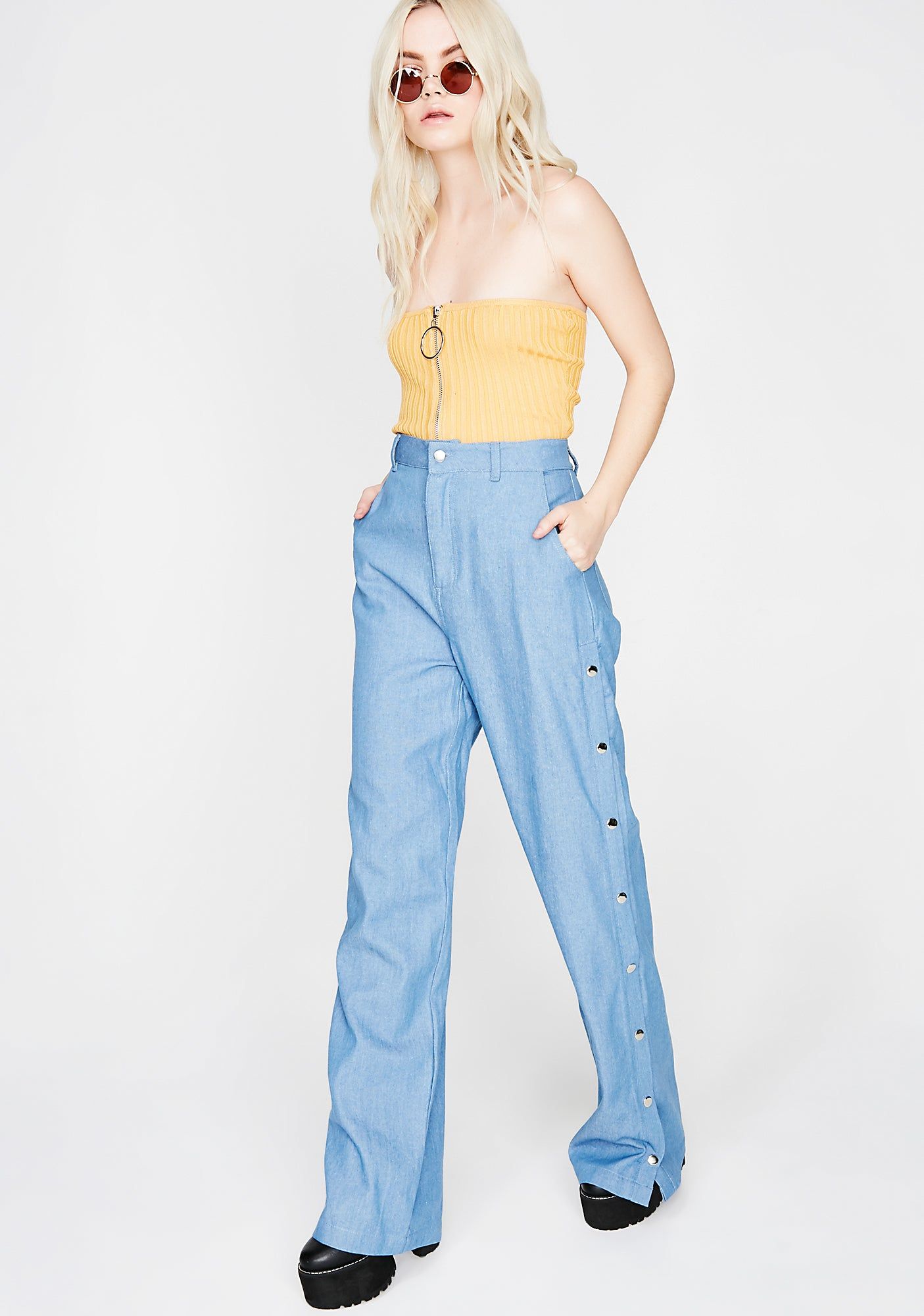 Make It Flow Snap Pants sold by Dolls Kill product image thumbnail 2