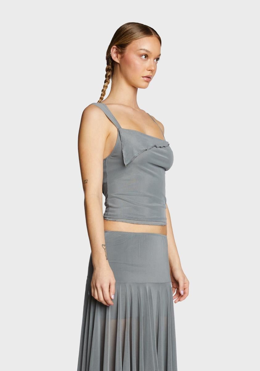 Sambu Crop Top - Blue/Grey sold by Dolls Kill product image thumbnail 3