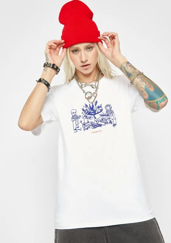 Safe And Sane Graphic Tee sold by Dolls Kill