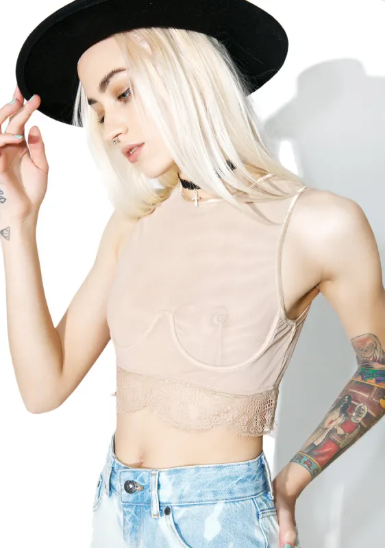 Bare Delirious Crop Top sold by Dolls Kill
