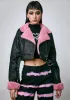 Sweetly Mistaken Crop Moto Jacket sold by Dolls Kill
