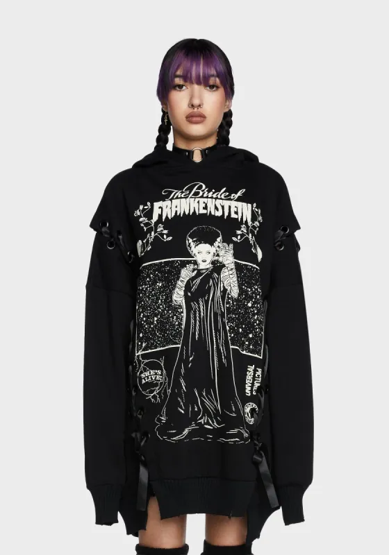 Catastrophic Courtship Graphic Hoodie made by Dolls Kill