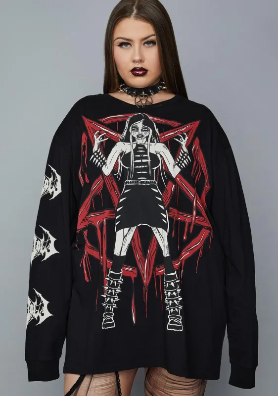 Plus Miss Hellraiser Graphic Tee sold by Dolls Kill