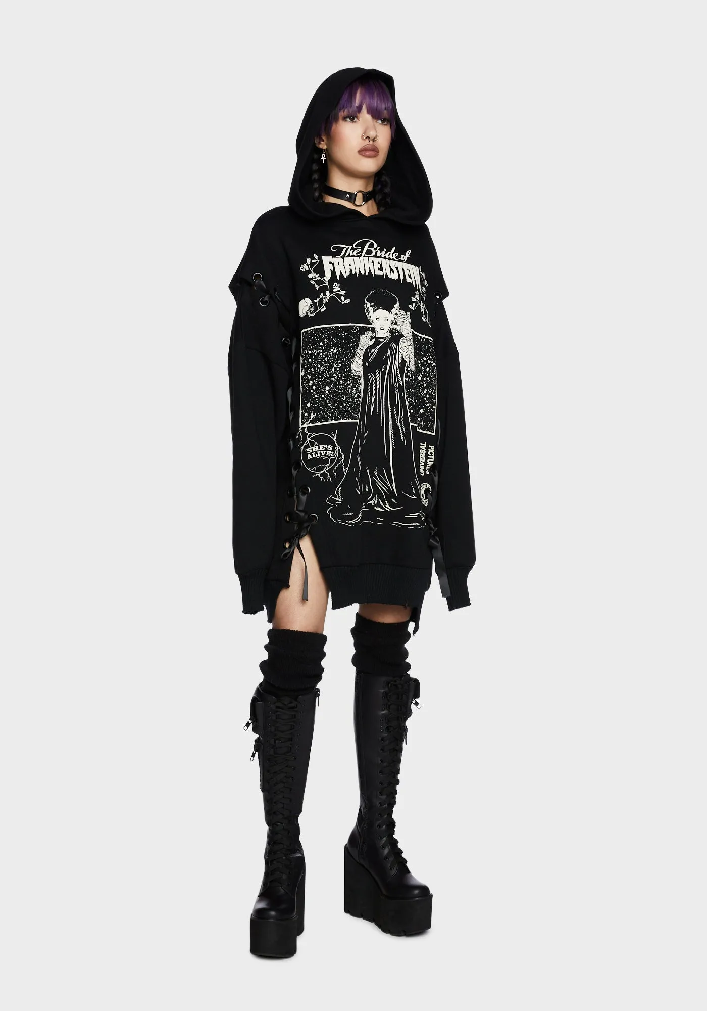 Catastrophic Courtship Graphic Hoodie sold by Dolls Kill product image thumbnail 5