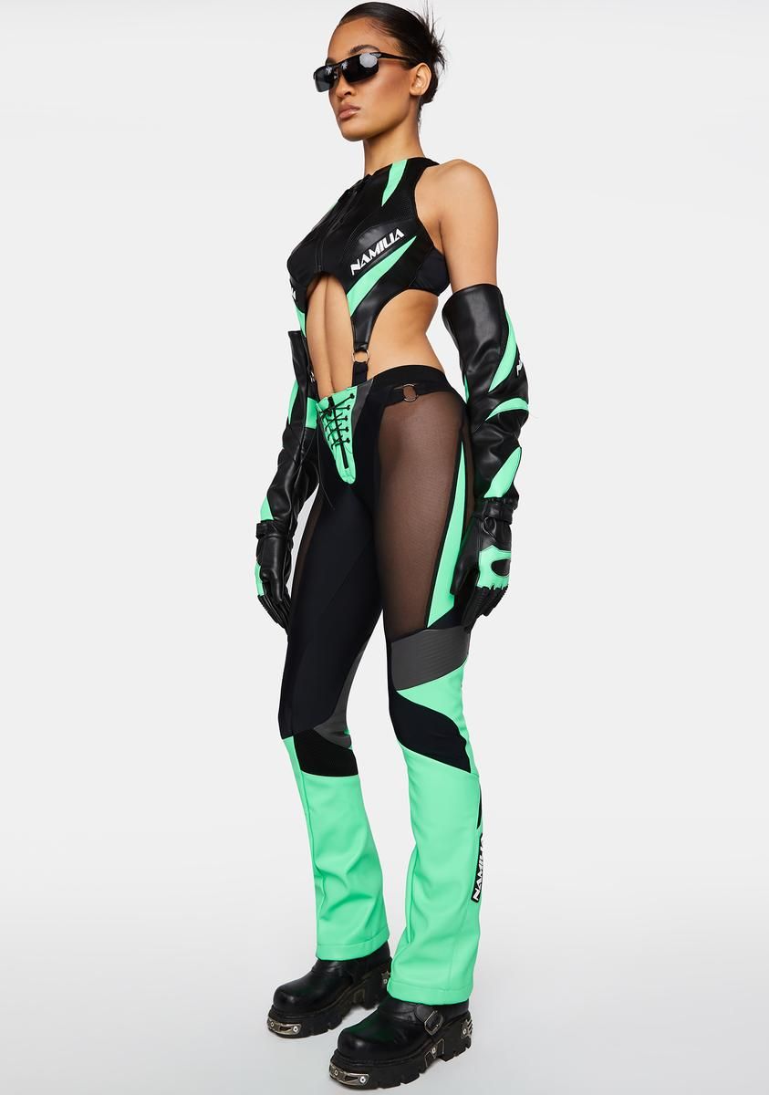 Moto Mesh Pants sold by Dolls Kill product image thumbnail 3