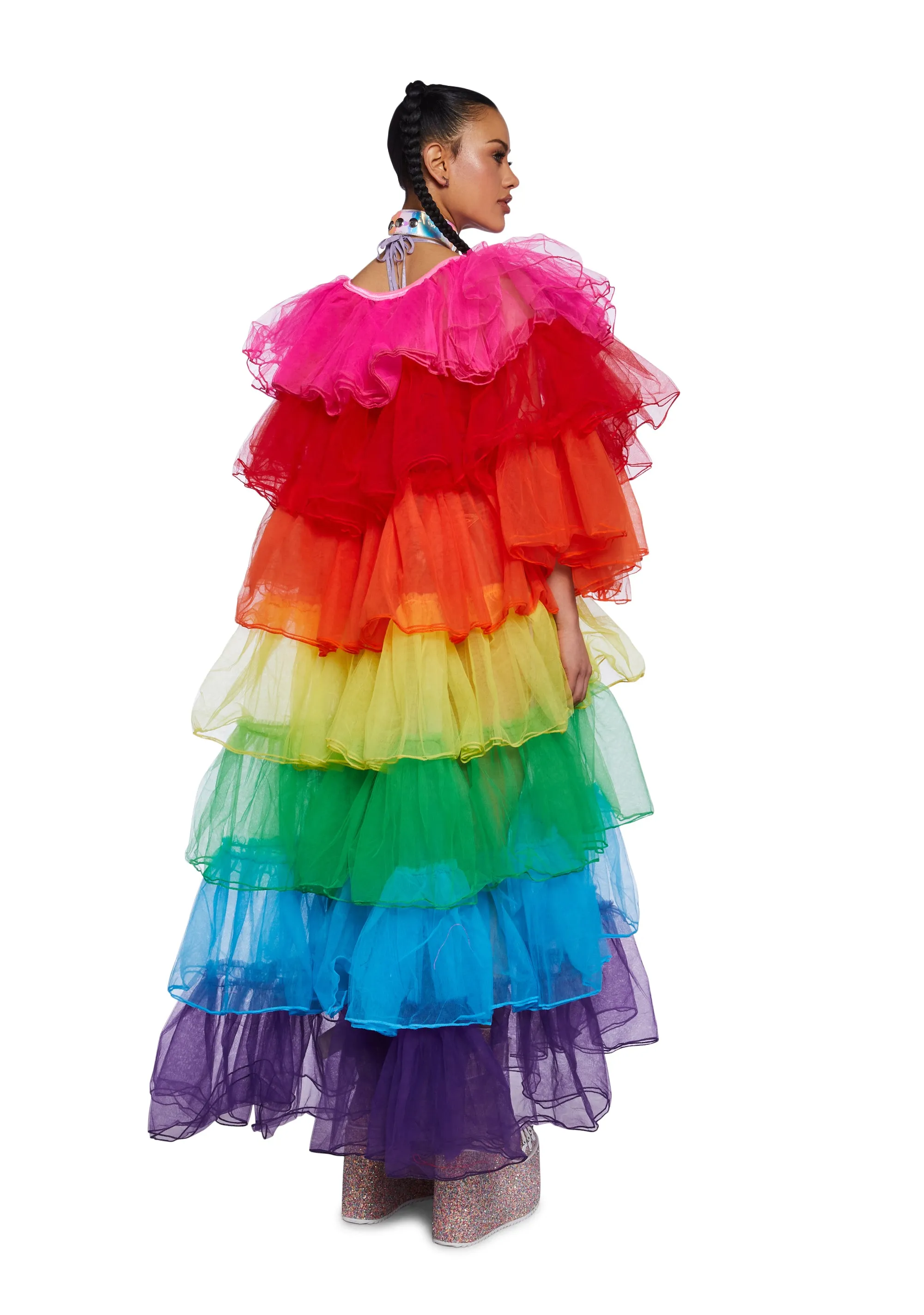 Rainbow Rhapsody Tulle Duster sold by Dolls Kill product image thumbnail 4
