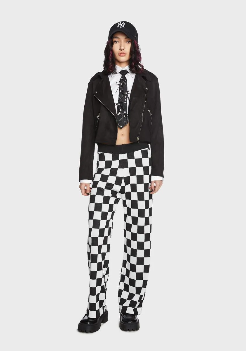 Down To The Wire Checkered Pants sold by Dolls Kill product image thumbnail 3