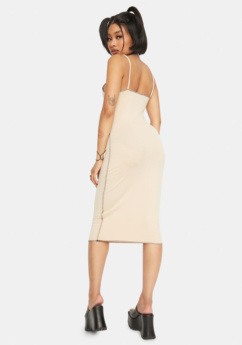 Sand Midi Dress sold by Dolls Kill product image thumbnail 4