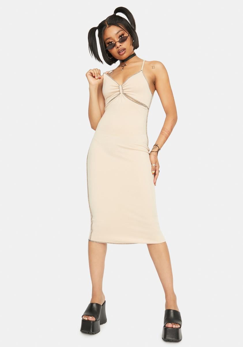 Sand Midi Dress sold by Dolls Kill