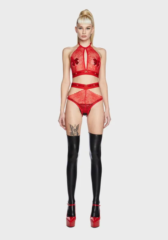 Hot Times Lingerie Set sold by Dolls Kill