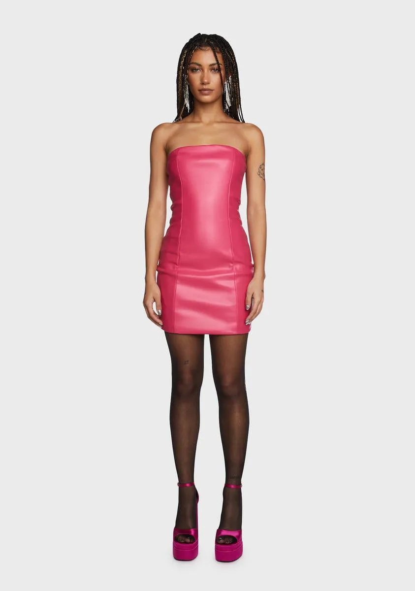 Candy Fully Loaded Vegan Leather Dress sold by Dolls Kill