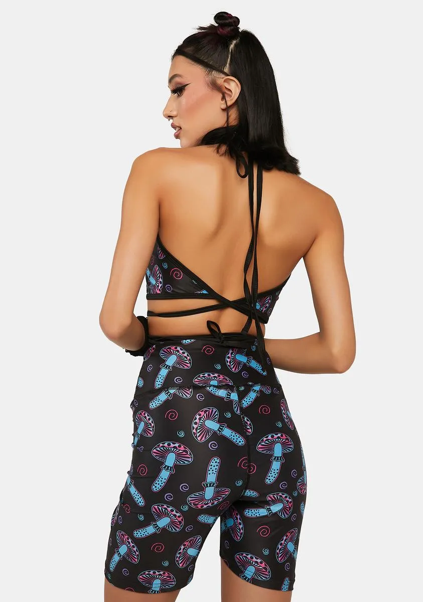 Shroom Tie Top Shorts Set sold by Dolls Kill product image thumbnail 4