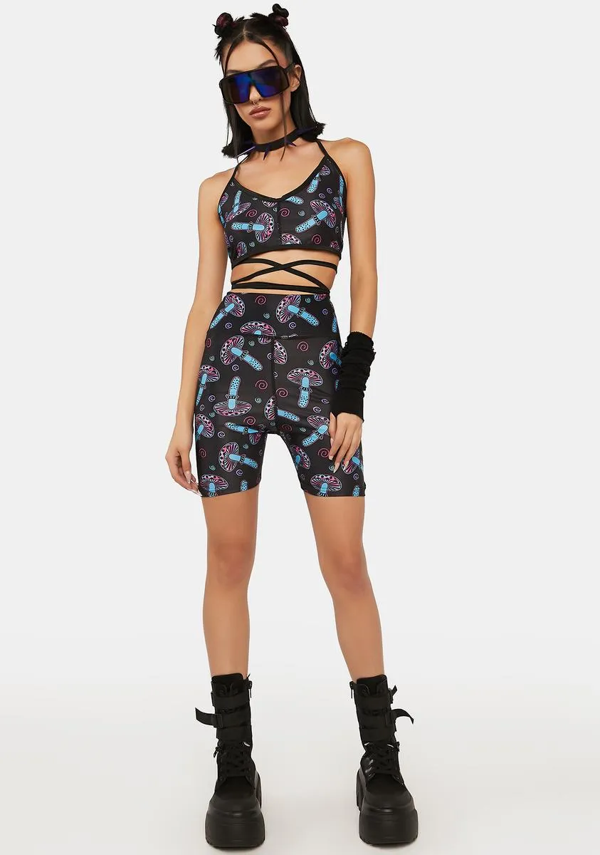 Shroom Tie Top Shorts Set sold by Dolls Kill product image thumbnail 3