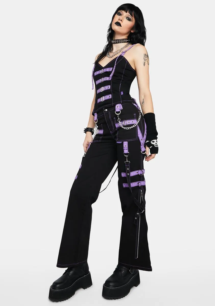 Lavender Buckle Strap And Ring Pants sold by Dolls Kill product image thumbnail 3