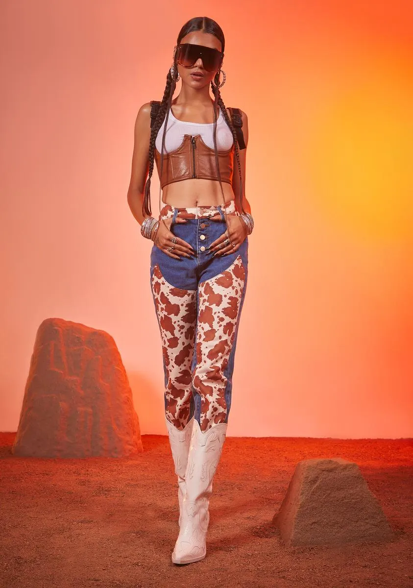 My Type Underbust Corset- Brown sold by Dolls Kill product image thumbnail 3