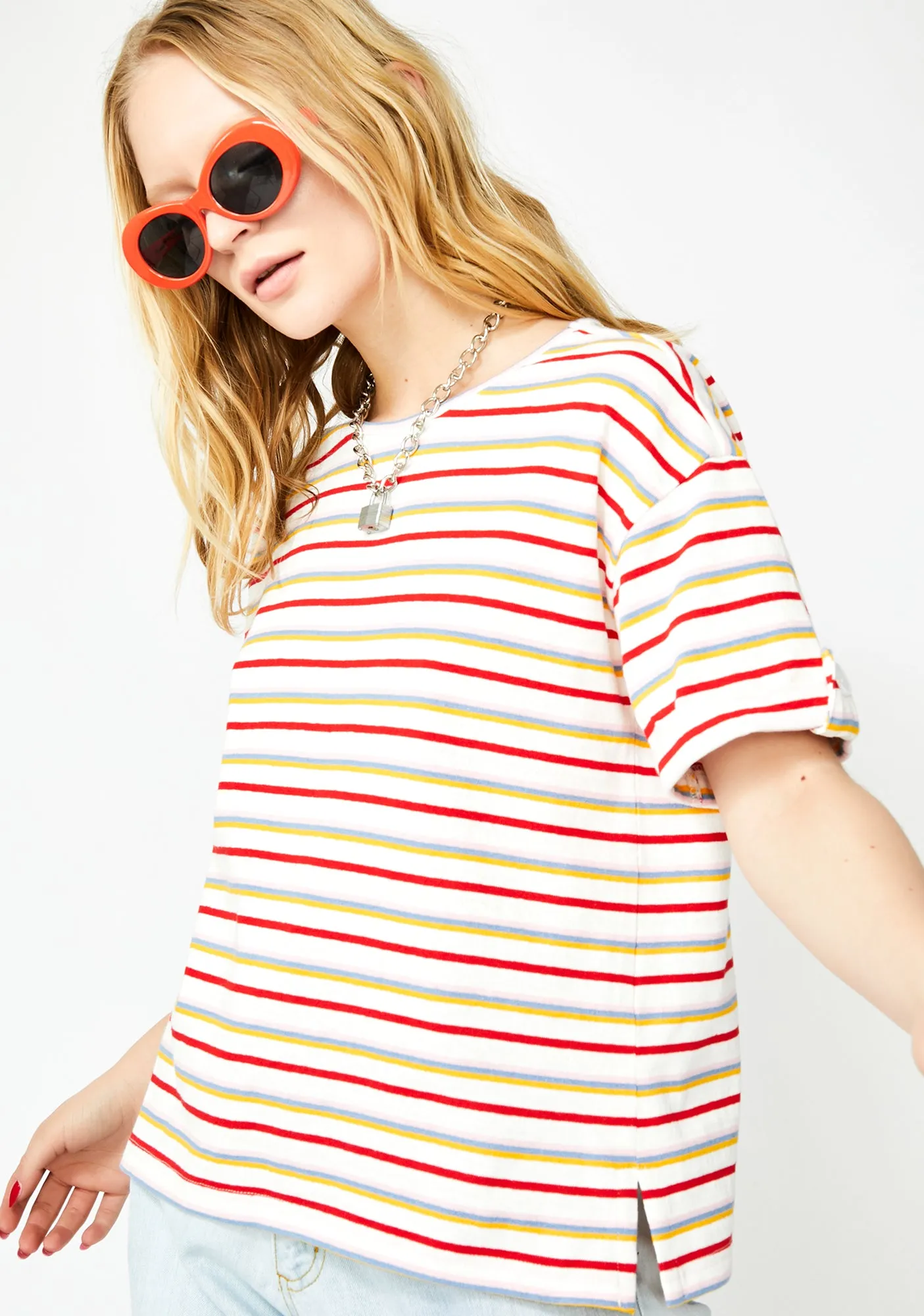 In A Funk Striped Tee sold by Dolls Kill product image thumbnail 2