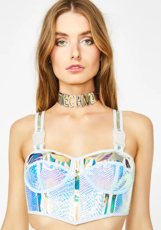 Opulent Empress Hologram Bustier sold by Dolls Kill