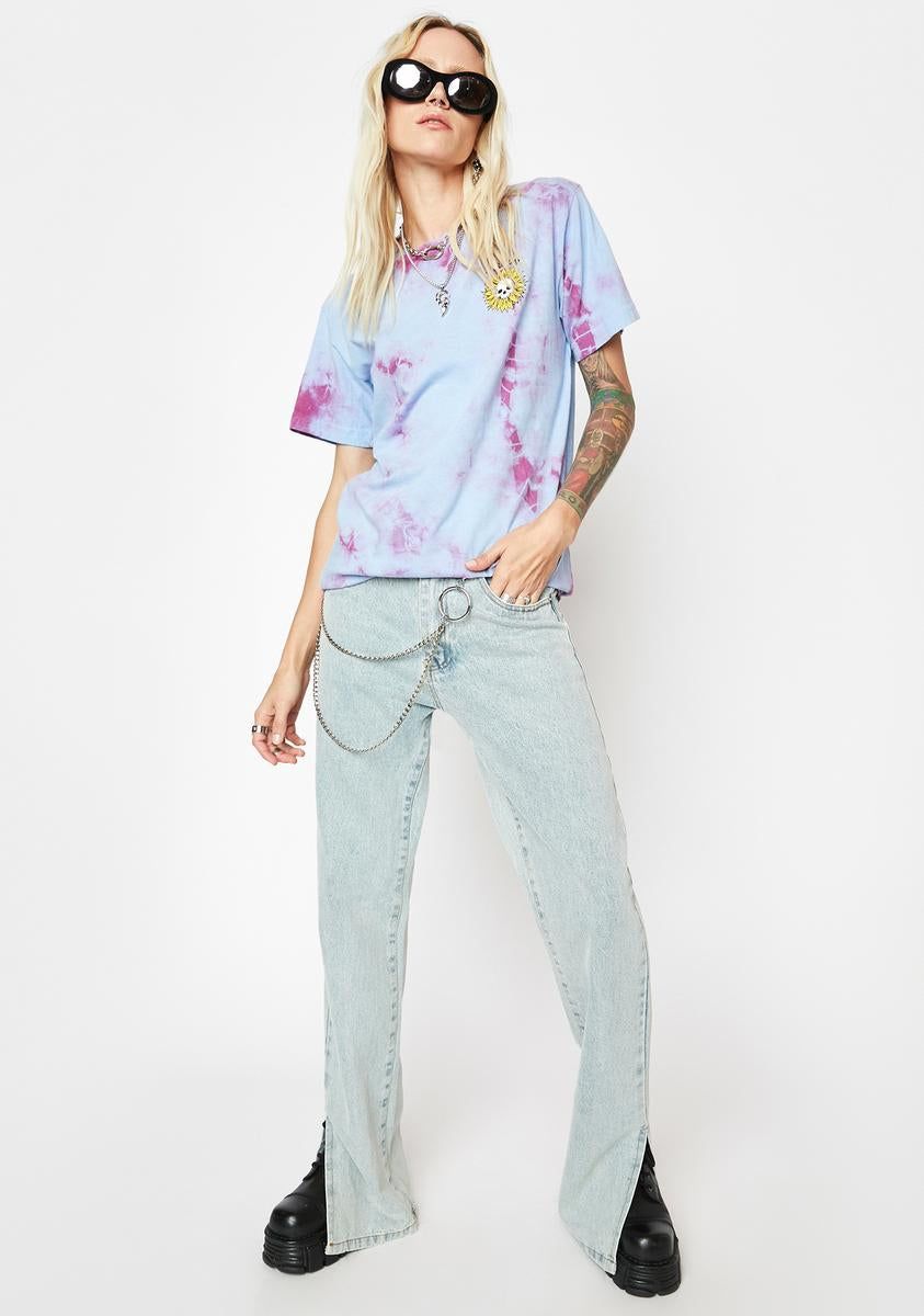 In Bloom Tie Dye Graphic Tee sold by Dolls Kill product image thumbnail 3