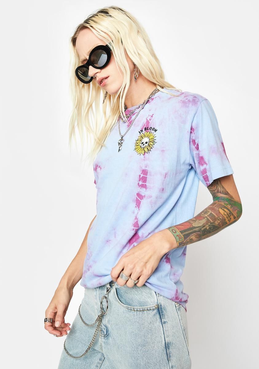 In Bloom Tie Dye Graphic Tee sold by Dolls Kill product image thumbnail 4