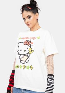 Hello Kitty Birds Graphic Tee sold by Dolls Kill
