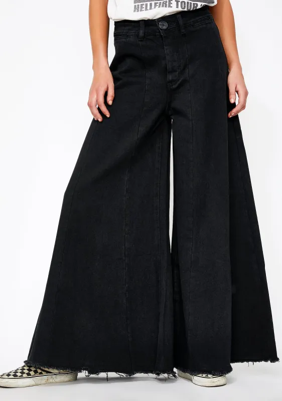 Rad Reputation Wide Leg Jeans sold by Dolls Kill