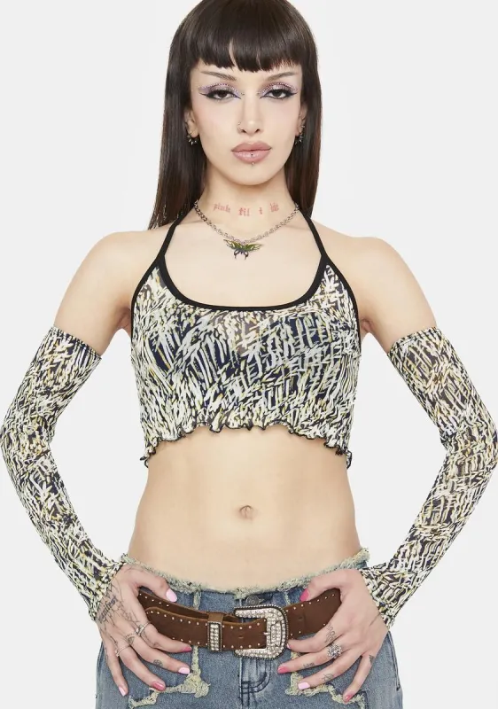 Crave It Halter Top & Sleeves Set sold by Dolls Kill