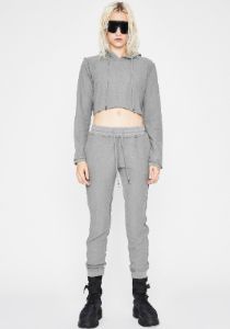 Switchin' Up Crop Hoodie sold by Dolls Kill