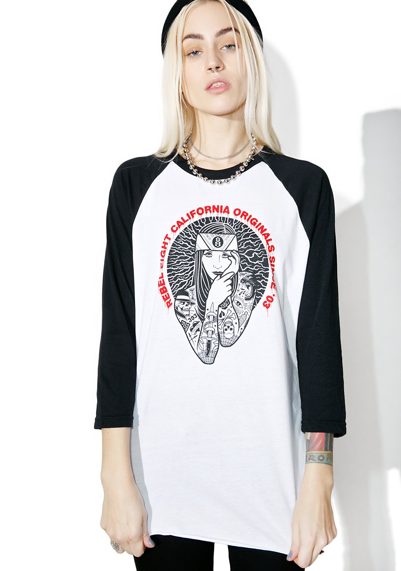Lady Eight Raglan sold by Dolls Kill