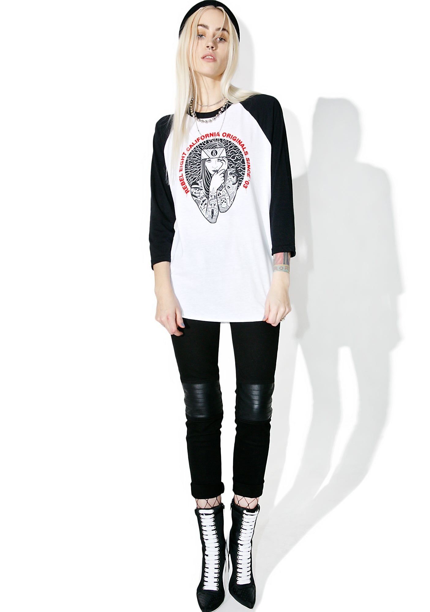 Lady Eight Raglan sold by Dolls Kill product image thumbnail 5