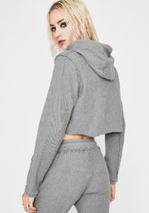 Switchin' Up Crop Hoodie sold by Dolls Kill