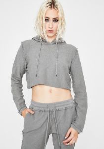 Switchin' Up Crop Hoodie sold by Dolls Kill