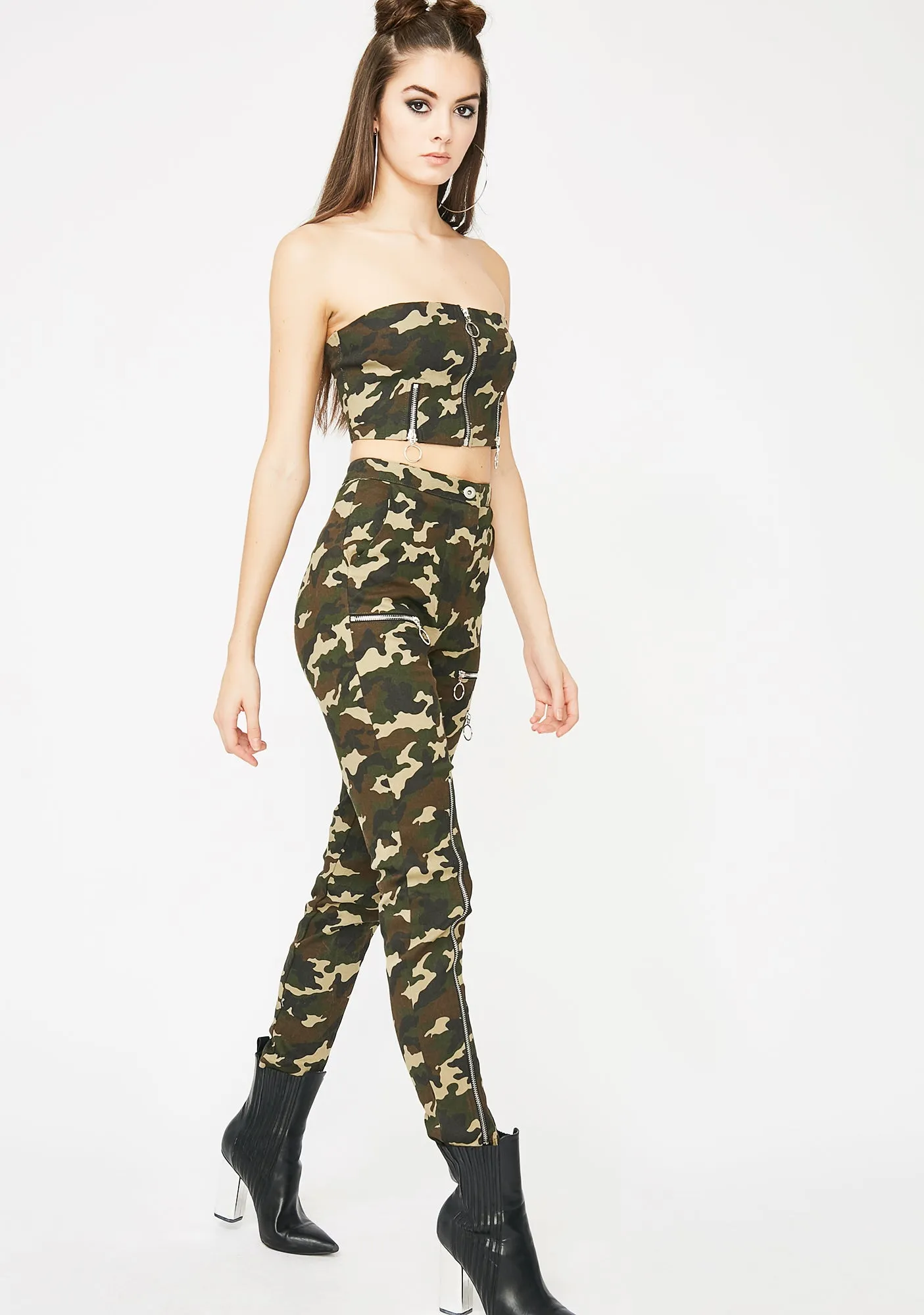 Manhunt Zippered Camo Set sold by Dolls Kill product image thumbnail 3