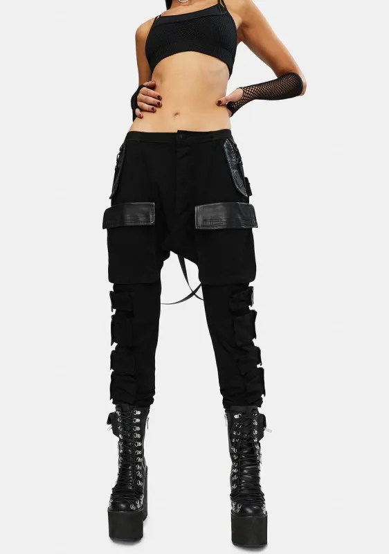 Commander Smoke Unisex Cargo Pants sold by Dolls Kill