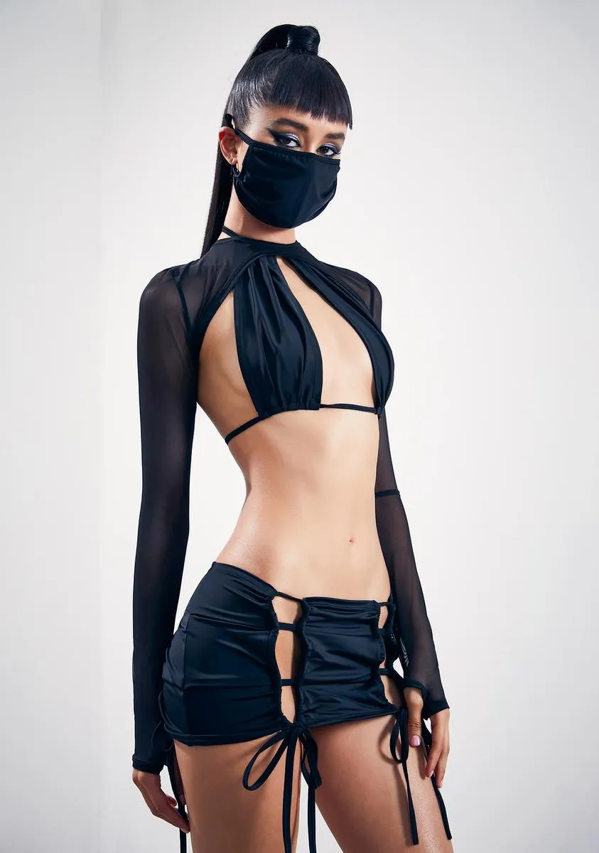 Video Vixen 4-Piece Lingerie Set sold by Dolls Kill product image thumbnail 2