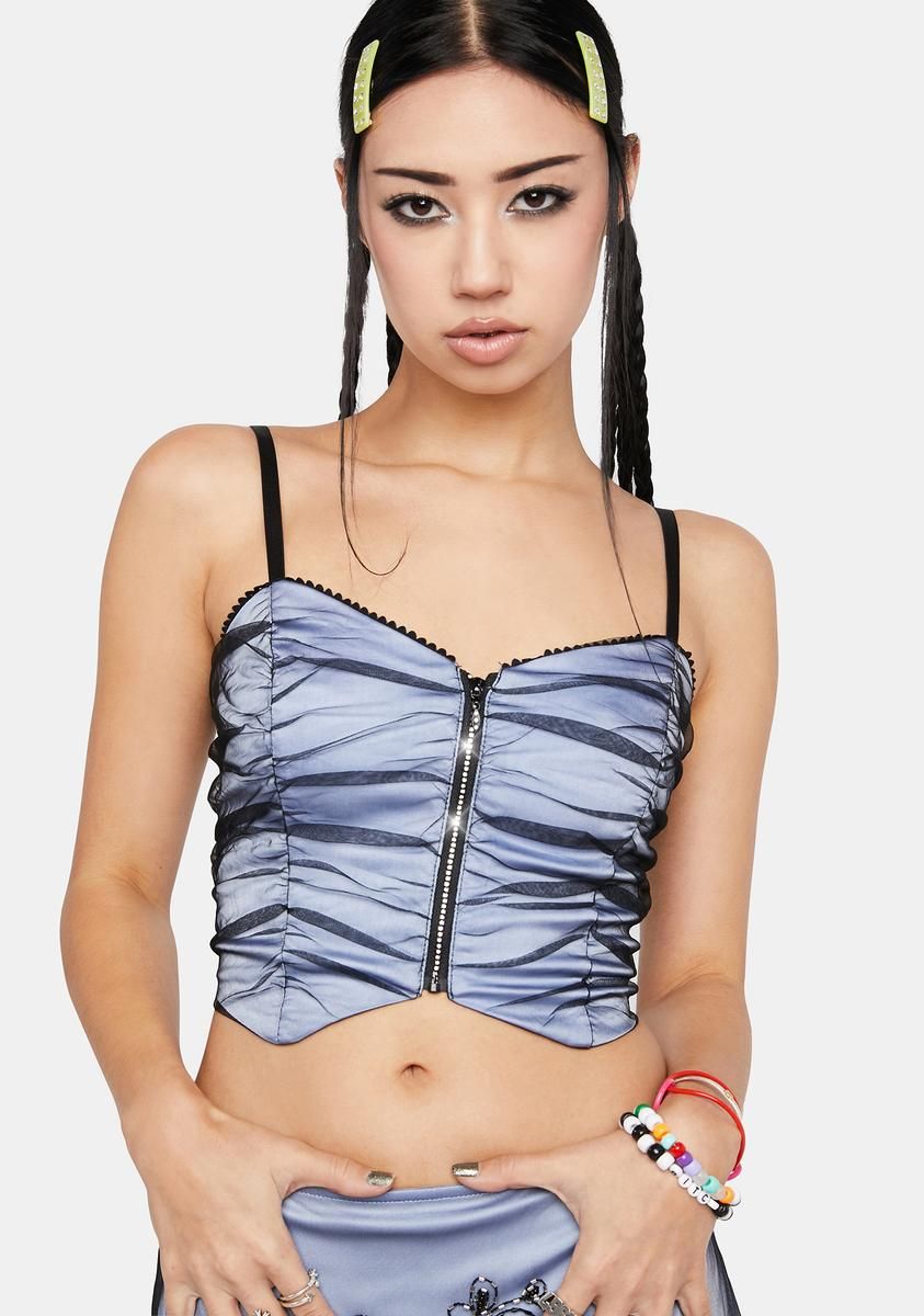 Curtain Call Bustier Top sold by Dolls Kill