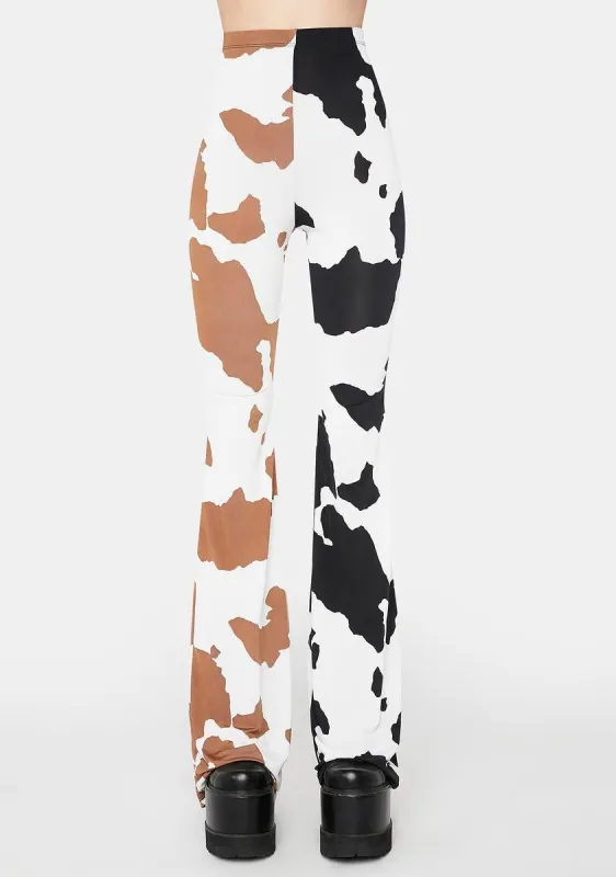 Don’t Have A Cow Flared Pants sold by Dolls Kill