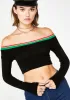 Leavin' Ya Bodycon Crop Top sold by Dolls Kill