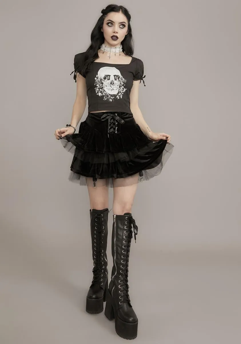 Midnight Cavalier Courtship Mini Skirt sold by Dolls Kill product image thumbnail 3