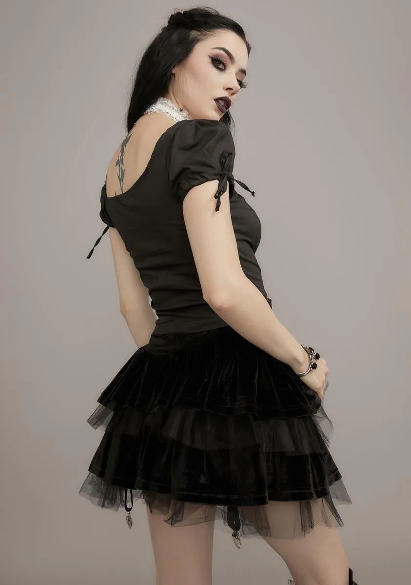 Midnight Cavalier Courtship Mini Skirt sold by Dolls Kill product image thumbnail 4
