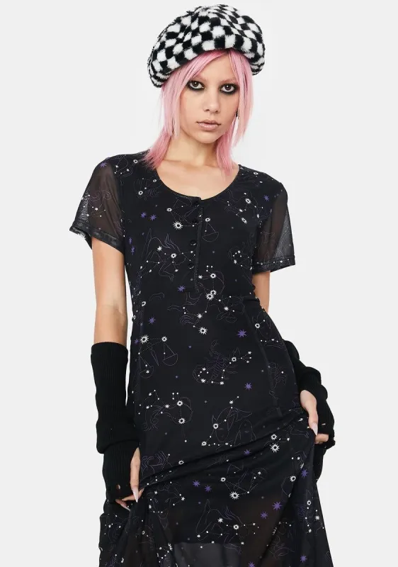 Zodiac Maxi Dress sold by Dolls Kill