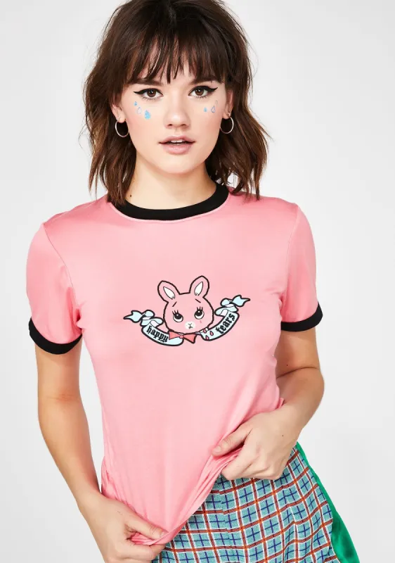 Not Sulking Ringer Tee sold by Dolls Kill