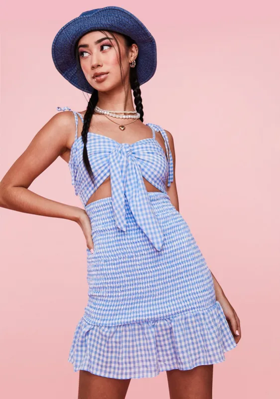 Summer Forever Gingham Sundress sold by Dolls Kill