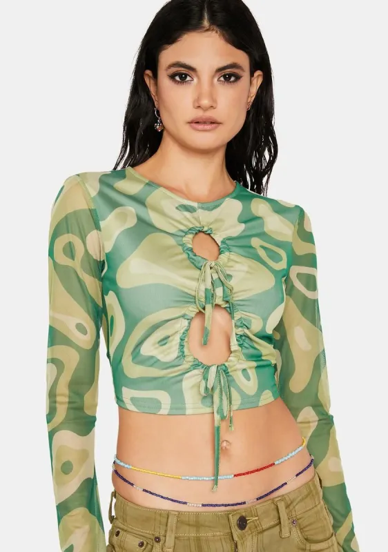 Reversible Mesh Top sold by Dolls Kill