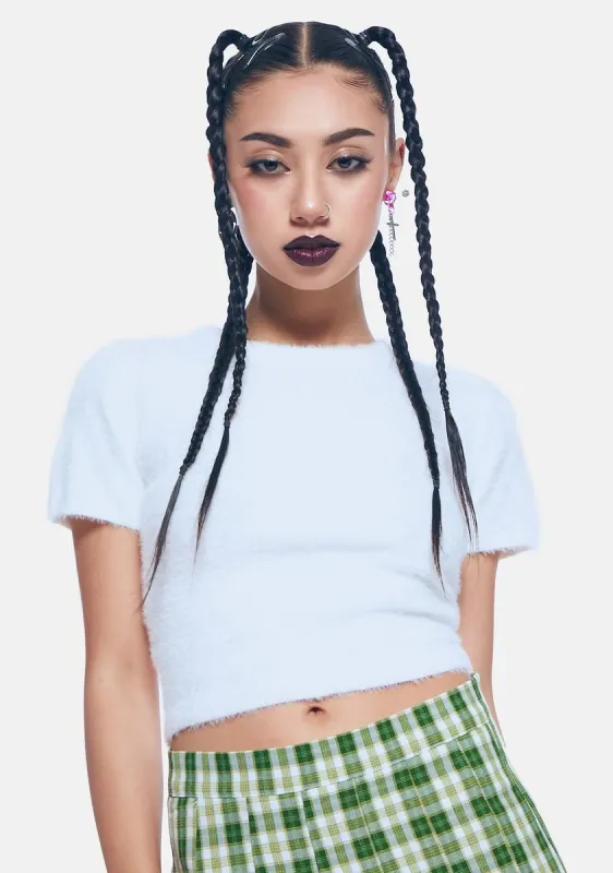 Fluffy Knit Tee sold by Dolls Kill