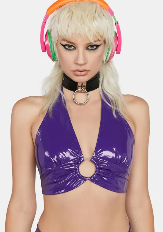 Violet In The Mood Halter Top sold by Dolls Kill