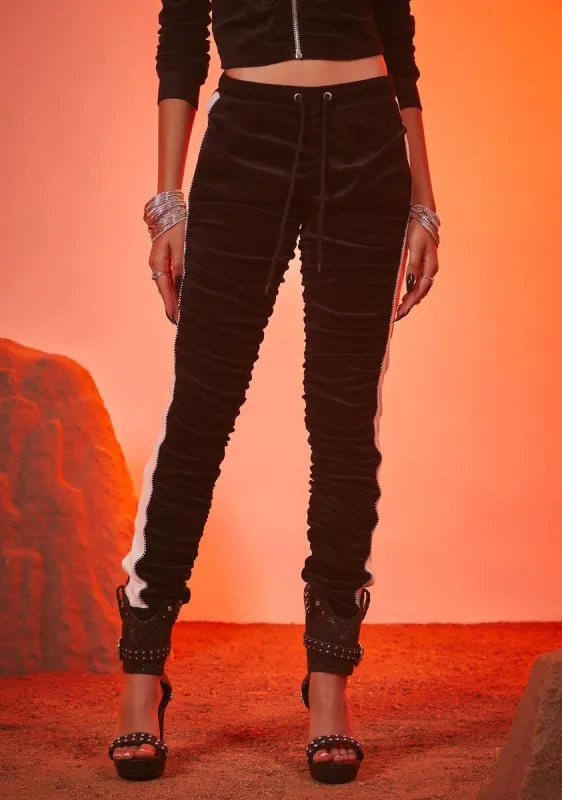 Vintage Taste Velour Track Pants sold by Dolls Kill