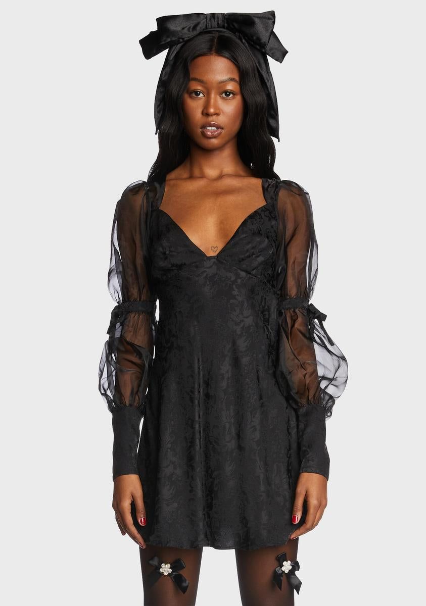 Gabrielle Puff Sleeve Mini Dress sold by Dolls Kill