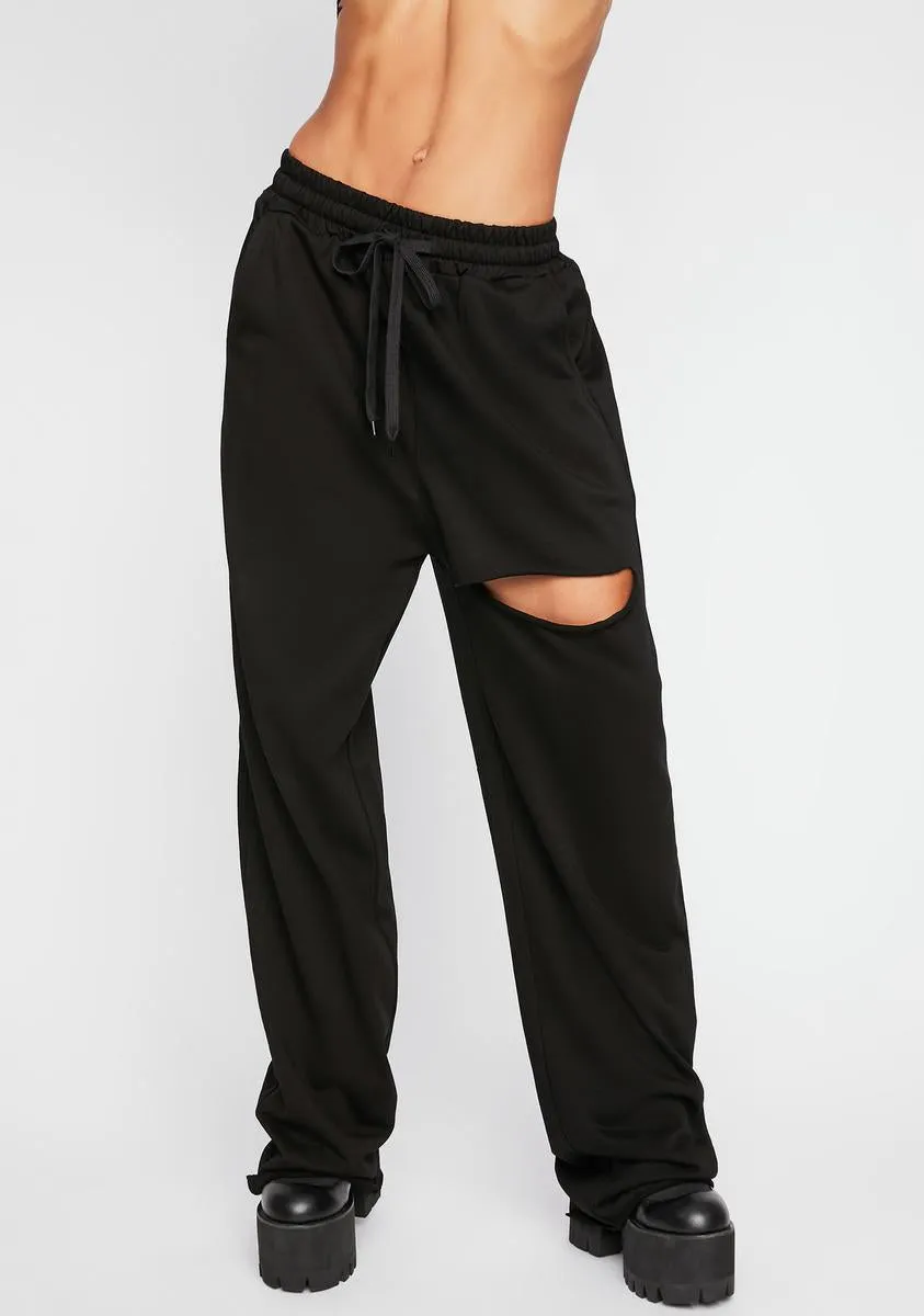 Madonna Slit Track Pants sold by Dolls Kill