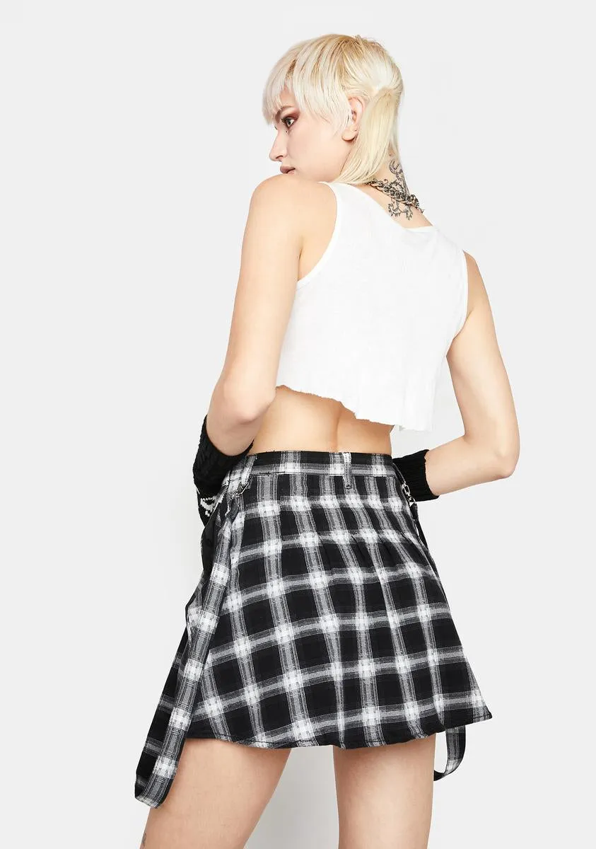 Cool Miss Anarchy Plaid Overall Skirt sold by Dolls Kill product image thumbnail 4