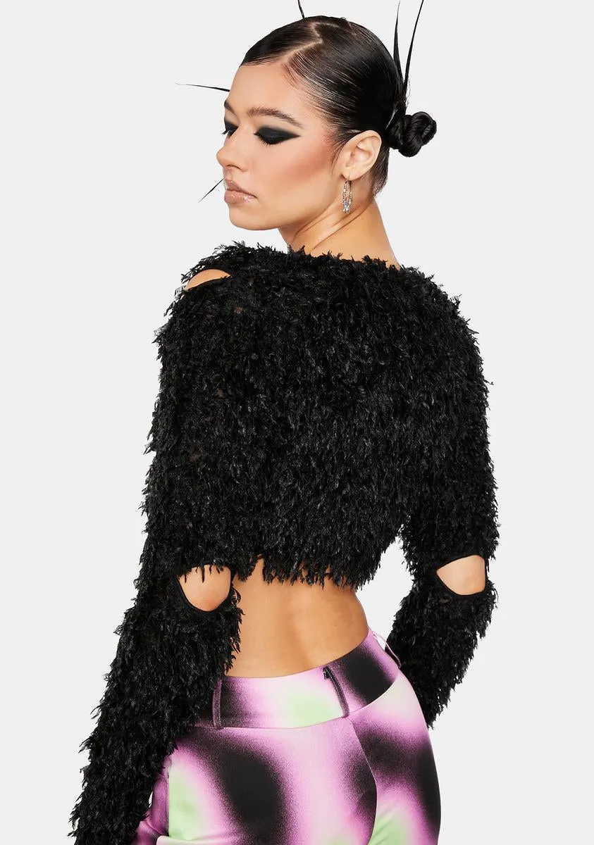 Fuzz Cut Out Top sold by Dolls Kill product image thumbnail 4